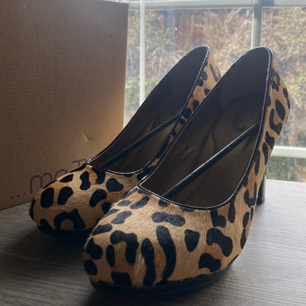 Metoo Leopard Print Heels 4” - image 2